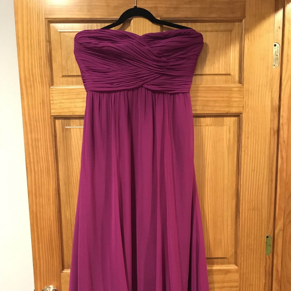 Ralph Lauren Purple Chiffon Sweetheart Dress